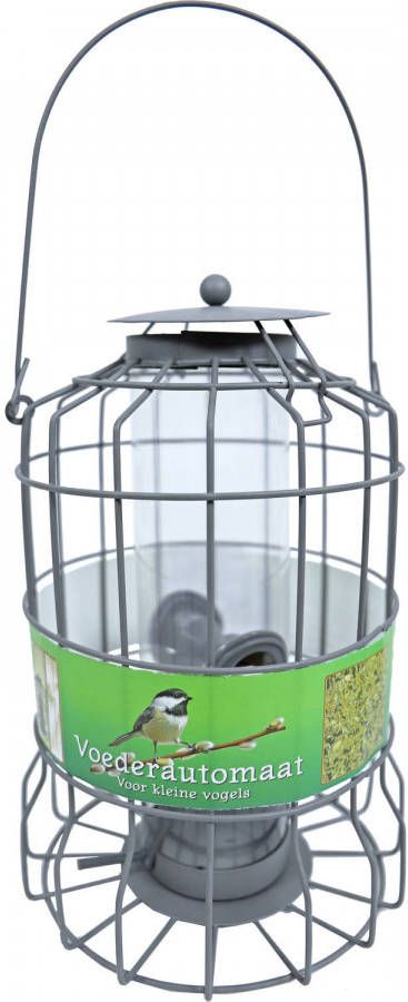 Shoppartners Vogel Voedersilo Voor Kleine Vogels Geschikt Metaal Grijs 36 Cm Vogel Voedersilo online kopen