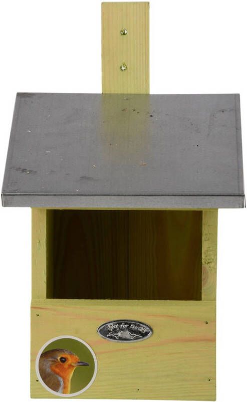 Merkloos Vogelhuisje/nestkastje Voor Grote Roodborst 33.3 Cm Vogelhuisjes online kopen