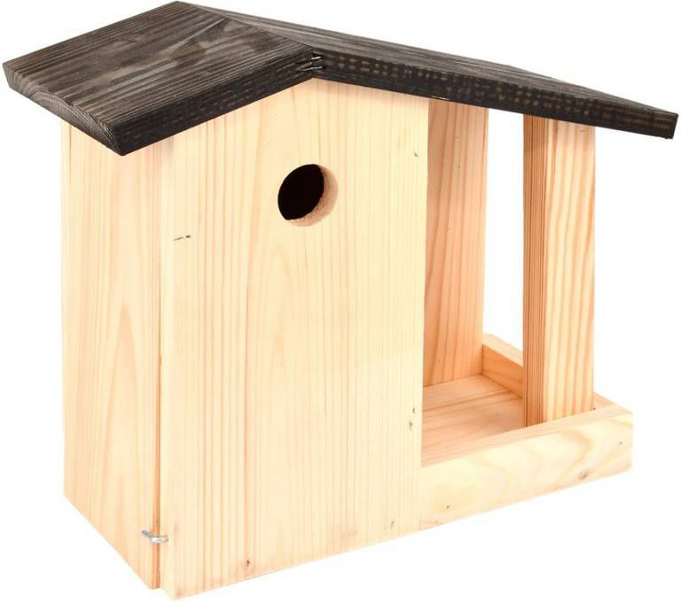 Merkloos Vogelhuisje/nestkast en voedertafel 24.4 cm online kopen