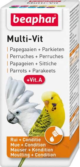 Beaphar Multi Vitamine Papegaaien Vogelapotheek 20 ml online kopen