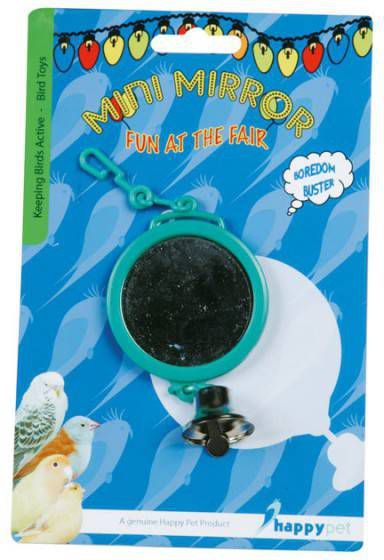 Happy Pet Vogelspeelgoed Spiegel Met Bel Vogelspeelgoed Ø 7.5 cm online kopen