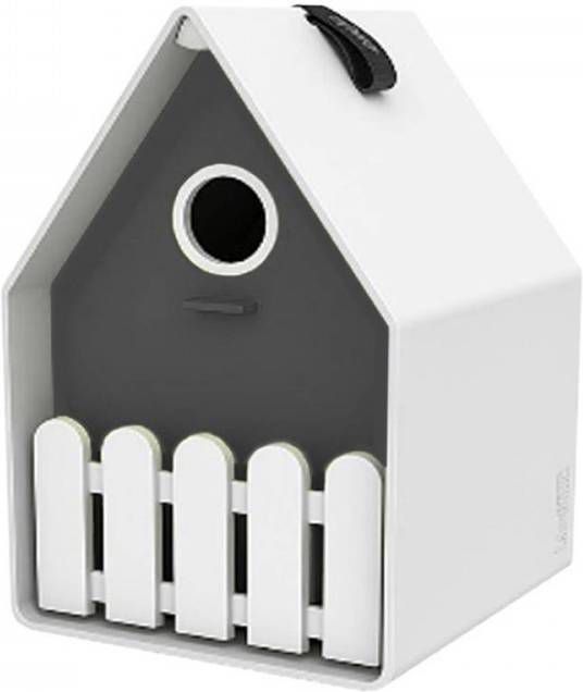 Meuwissen Agro Landhaus bird house wit/antraciet