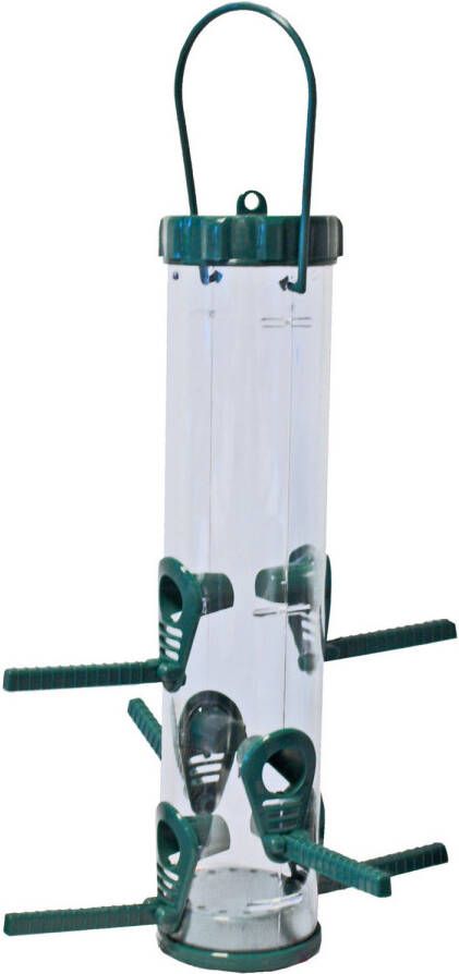 Moon Vogel Voedersilo Groen/transparant Kunststof 33 Cm Vogel Voedersilo