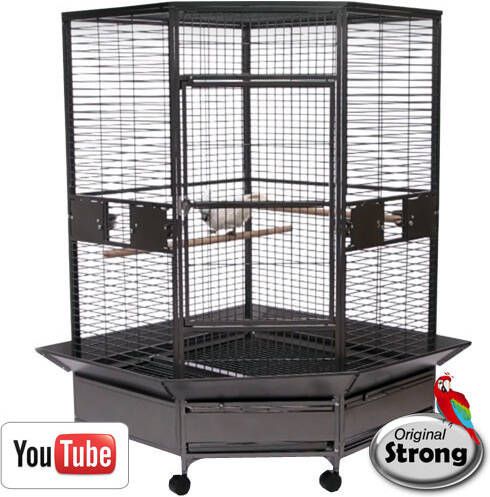 Strong Papegaaienkooi Dahlia Antraciet