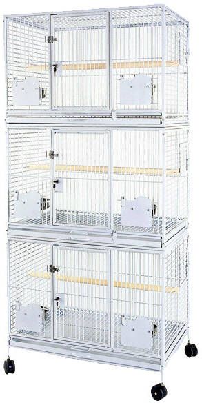 Strong Papegaaienkooi Flight Cage Triple Antraciet