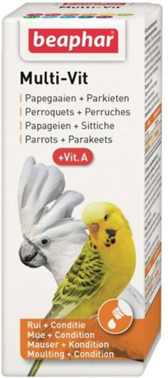 Beaphar Multi Vitamine Papegaaien Vogelapotheek 50 ml