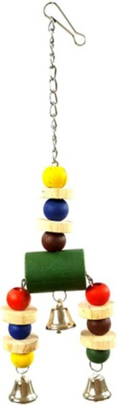 Happy Pet Vogelspeeltje Jingler Hout Vogelspeelgoed per stuk
