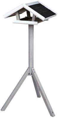Trixie Natura Voederhuis Op Standaard Voederhuis 46x22x44 cm Grijs Wit