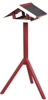 Trixie Natura Voederhuis Op Standaard Voederhuis 46x22x44 cm Rood Wit