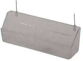 Duvo+ Transparant Eetbakje Vogelkooi 30 x 5, 5 x 4 cm