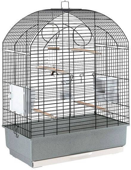 Ferplast Vogelkooi Viola Vogelverblijven 59x33x80 cm Grijs Wit