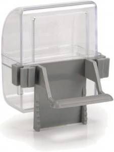 Beeztees Voeder en drinkbak voor vogels grijs set van 2