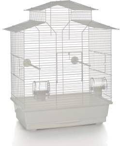 Warentuin Vogelk Iza 2 Pagode Wit 45x28x59, 5 Pet Products