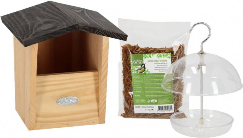 Esschert Design Vogelvoederset roodborstje