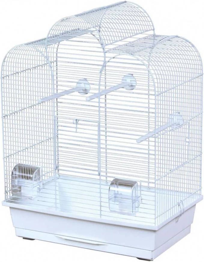 Flamingo Vogelkooi Dara Wit Vogelverblijven 45x33.5x59 cm Wit