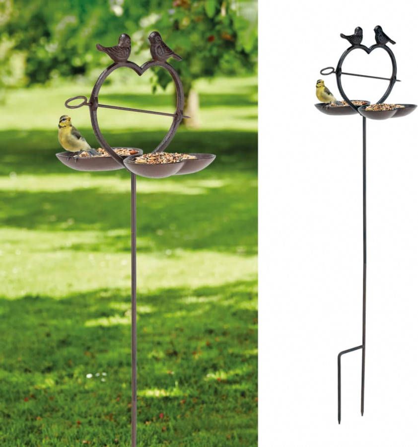 Huismerk Premium Vogel Station met tuinsteker 92cm