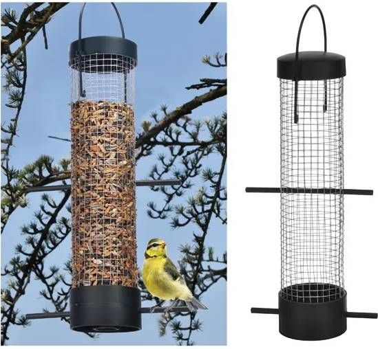 CHI Kunststof Vogel Voedersilo Donker Groen 28 Cm Vogelvoederhuisjes