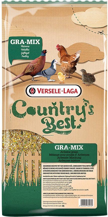Versele Laga Country`s Best Gra Mix Ardeens Graan Gebroken Mais Kippenvoer 4 kg